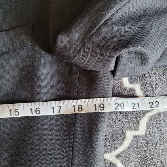 Brooks Brothers 346 Mens Wool Blend Blazer 38S Gray 2 Button Sport Coat Jacket - Picture 6 of 11